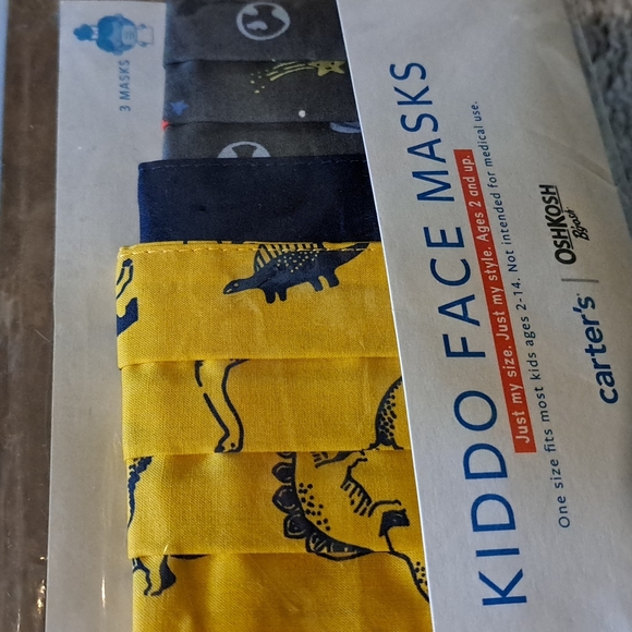 🆕️ Kid's Dinosaurs and Space Face Masks 3 Pack - Picture 2 of 6